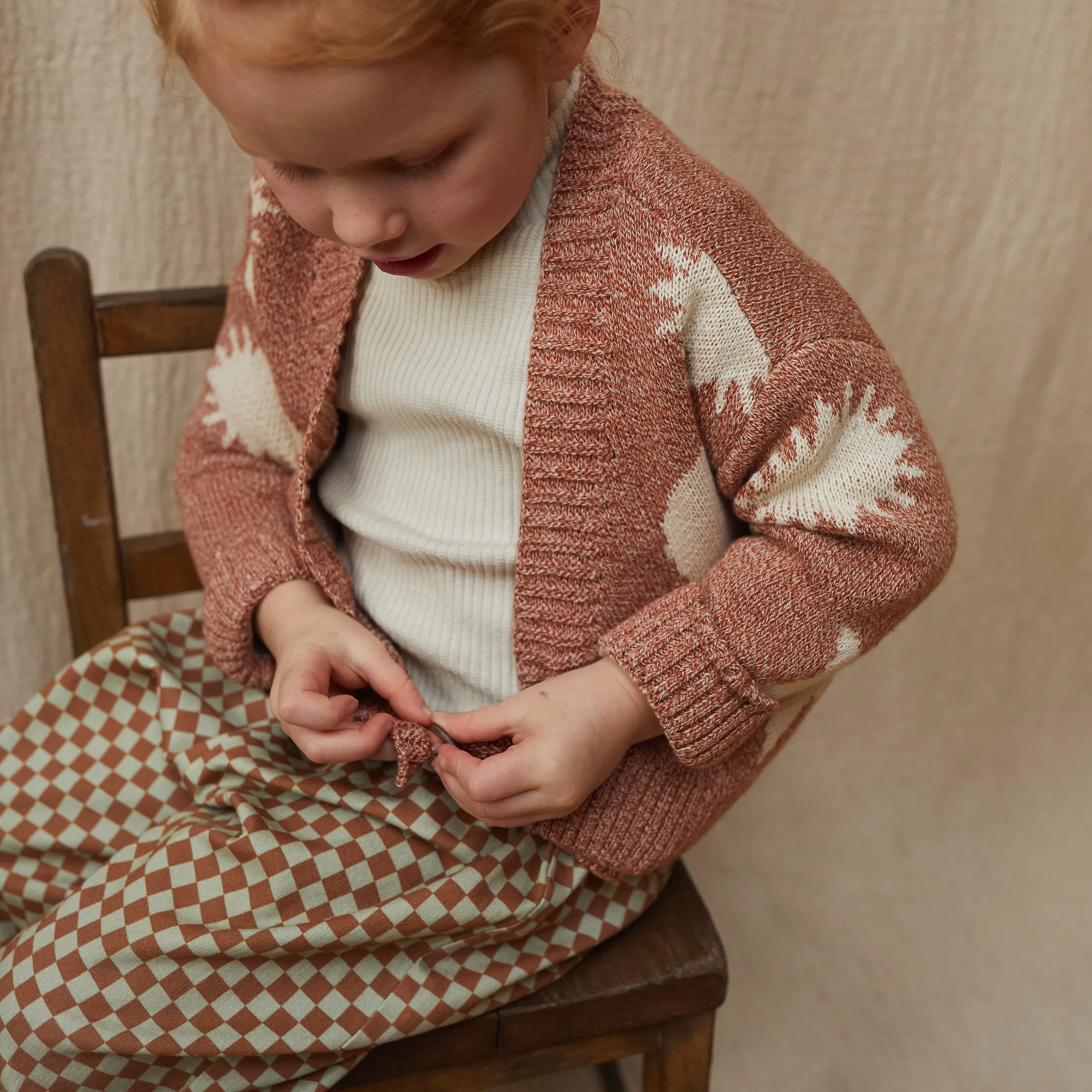 Moon Knitwear Cardigan - Russet