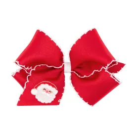 Moonstitch Red Christmas Embroidery Bow - King