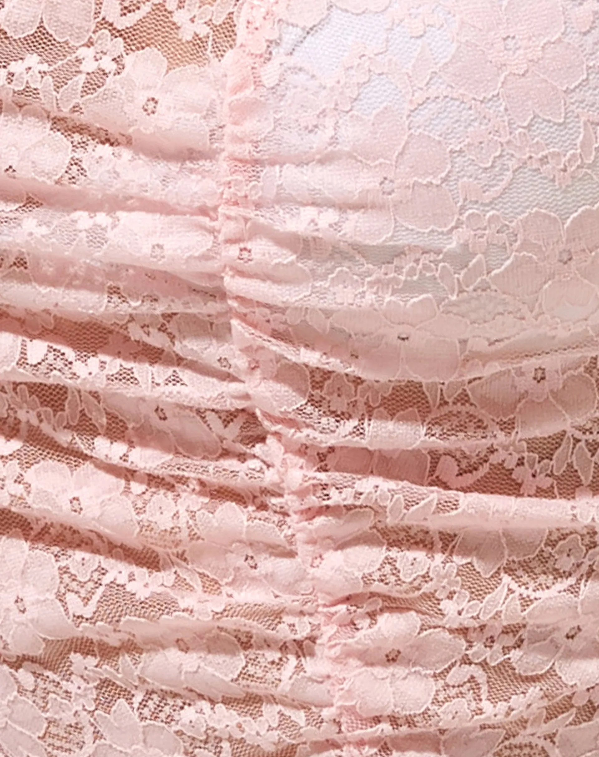 Morta Crop Top in Lace Sweet Pink