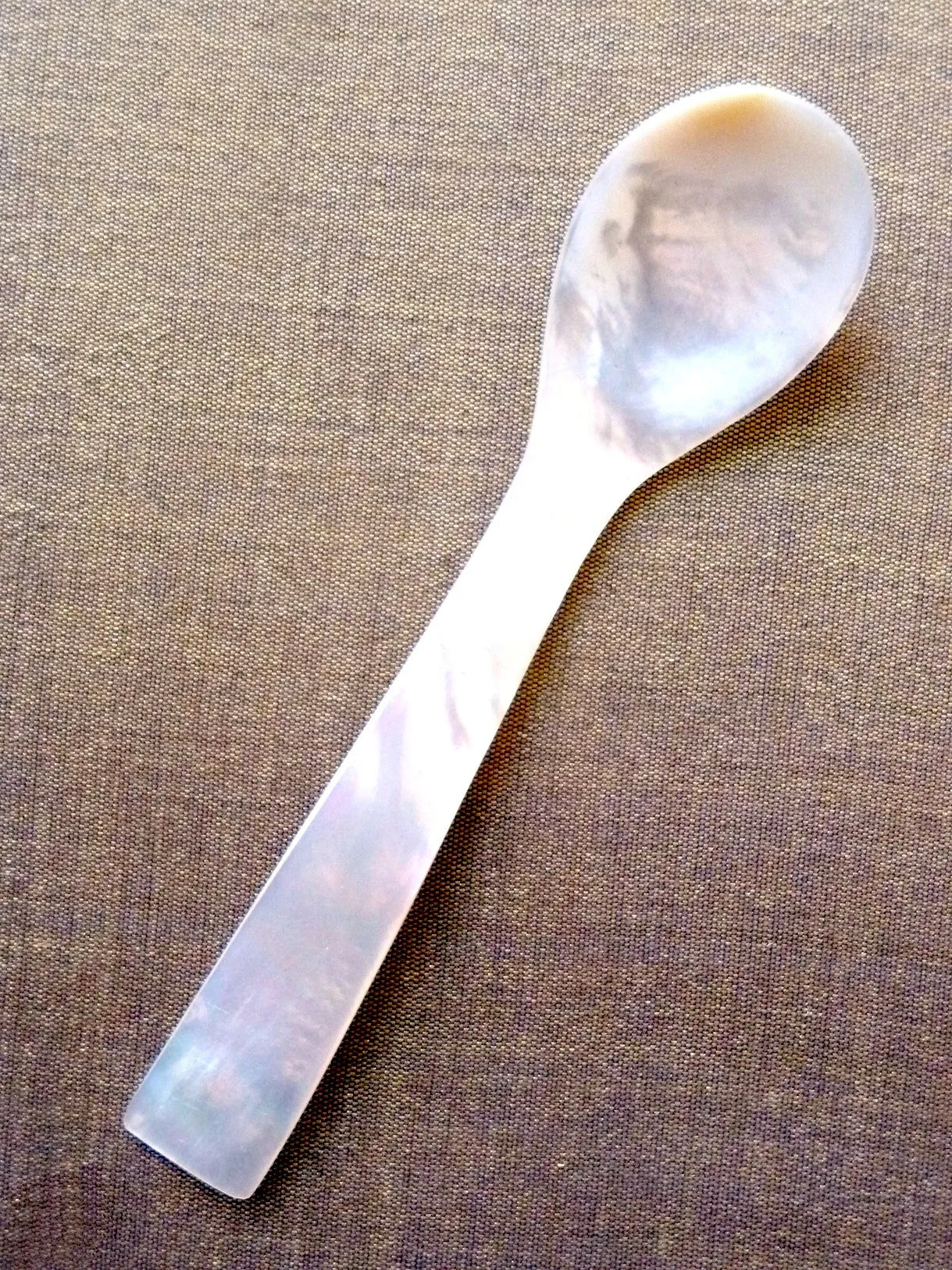 Mother Of Pearl Spoons Set Of 4 In Silk Box