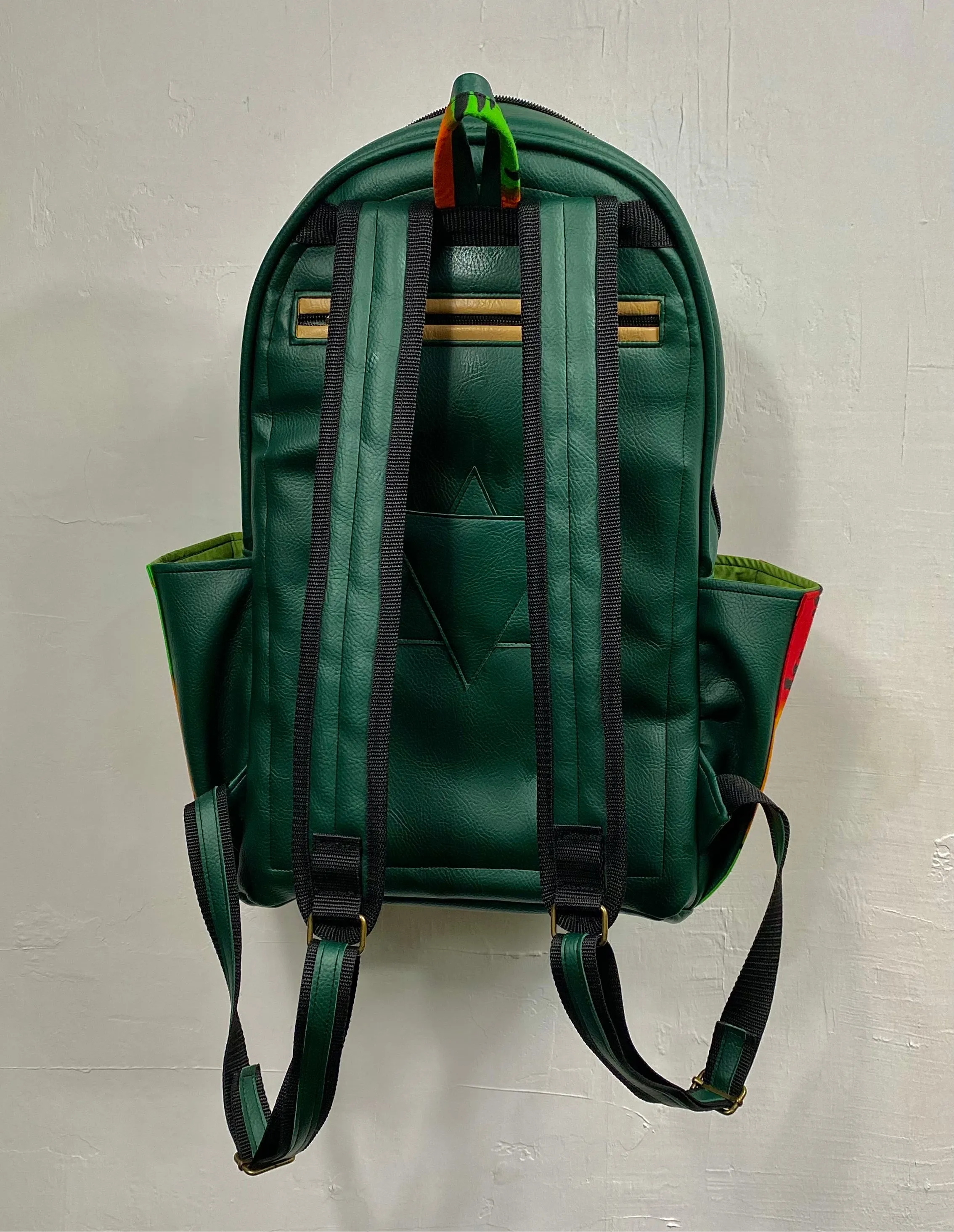 Motherland Backpack - Tan & Emerald