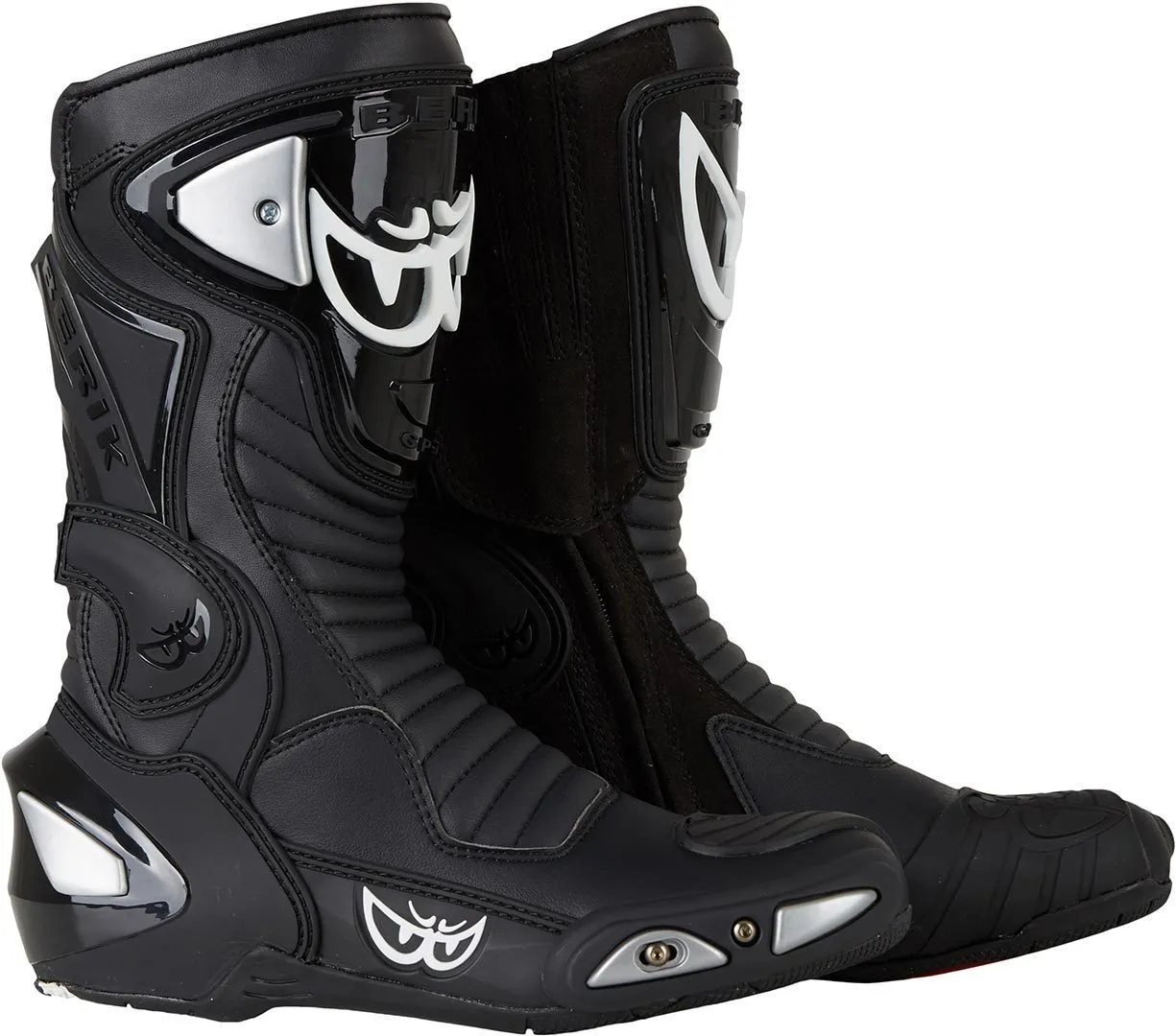 Motorcycle boots Berik Race-X Racing leather, black