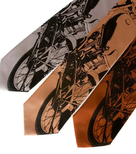 Motorcycle Silk Necktie