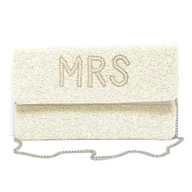 MRS Pearl Beaded Clutch Purse