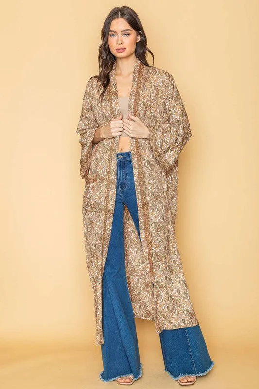 Multi Belted Long Kimono