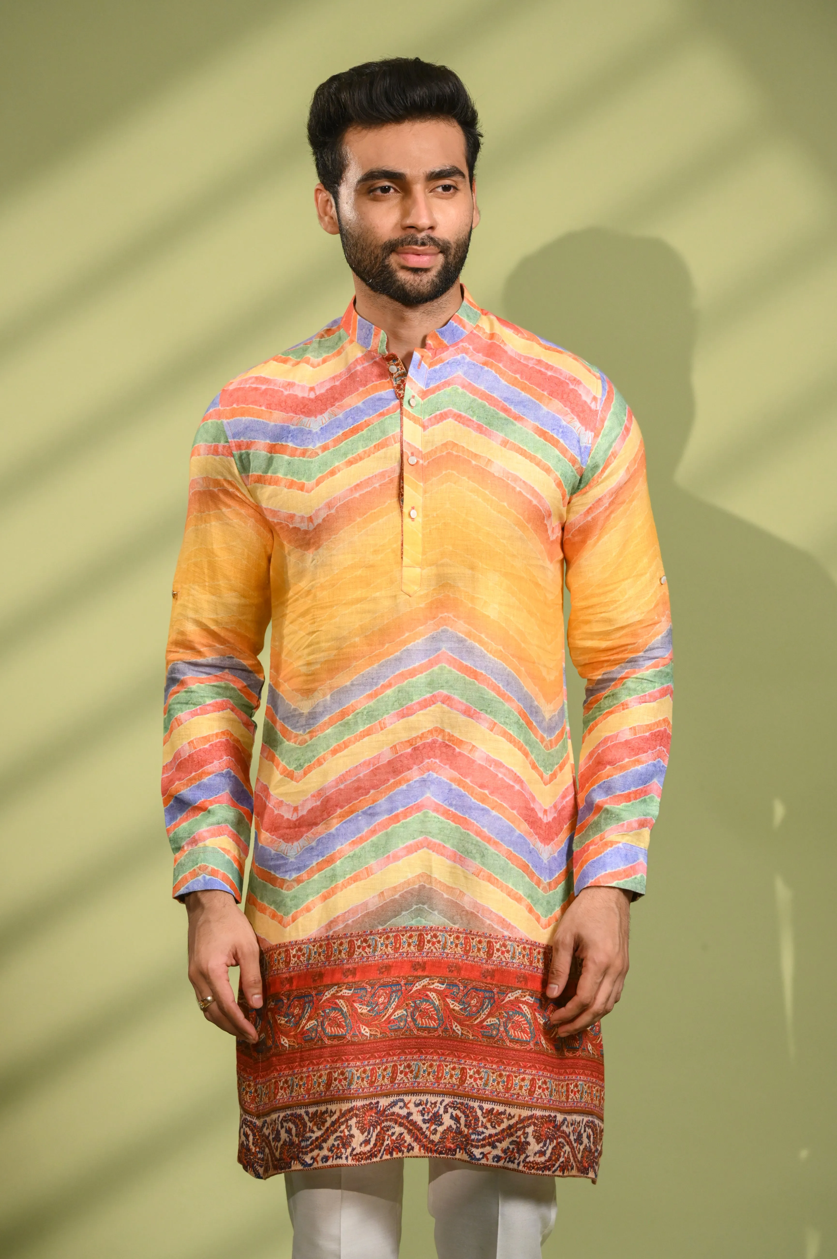 Multi Color Kurta Top with DIgital Print