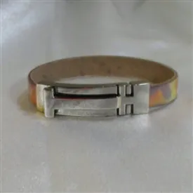 Multi-colored Pastel Leather Bracelet for a Woman