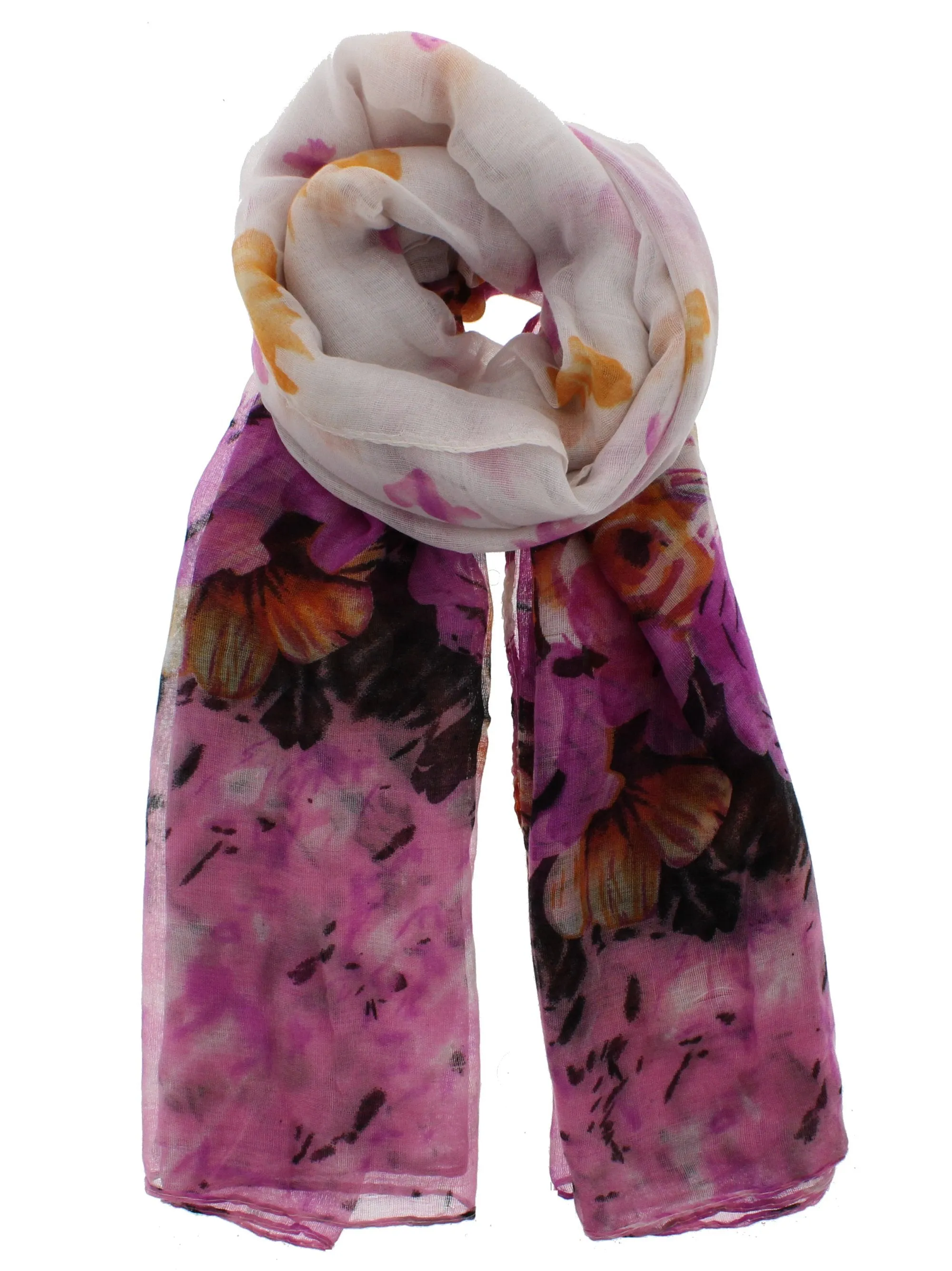 Multi Floral Print on Scarf