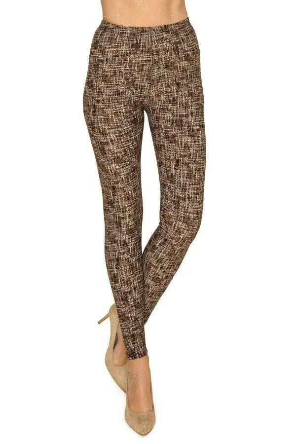 Multi Print, Full Length, High Waisted Leggings In A Fitted Style