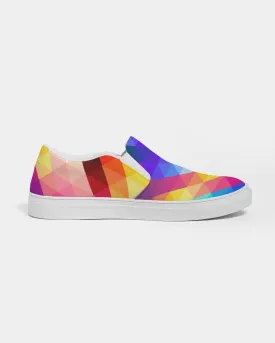 Multicolor Canvas Slip On Women's Sneaker