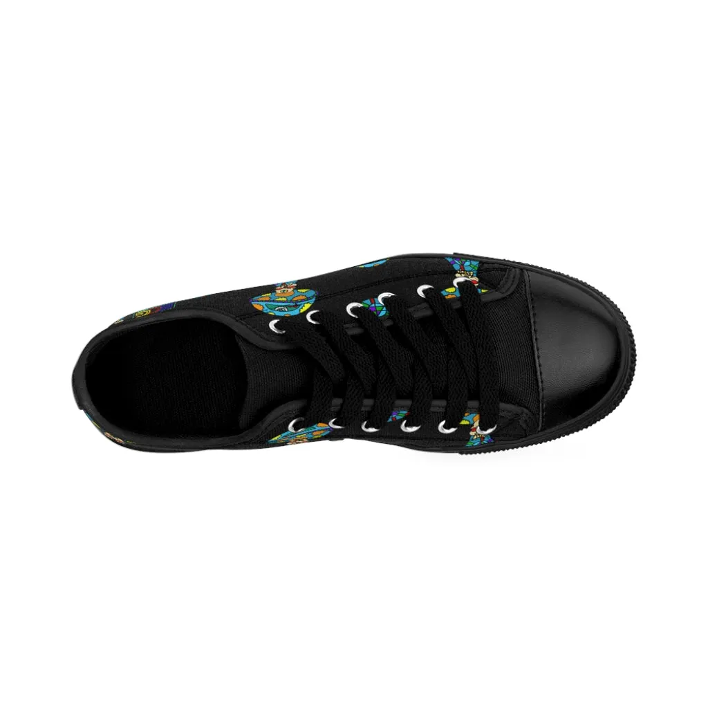 Multicolored Skull Shroom Women's Sneakers