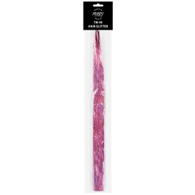 MUOBU Tie-In Holographic Hair Glitter Tinsel - Pink