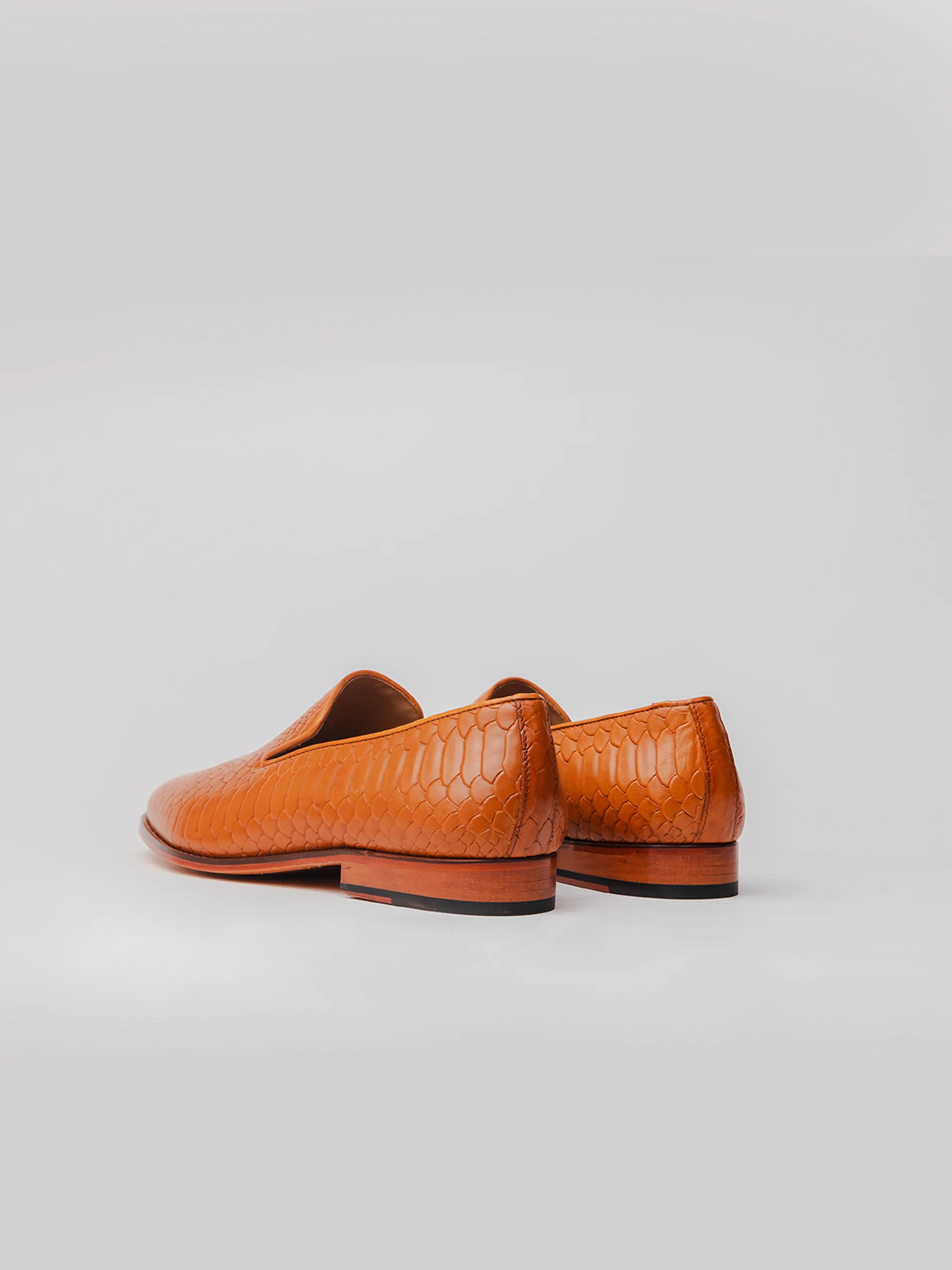 Murano Embossed Loafer -  Tan