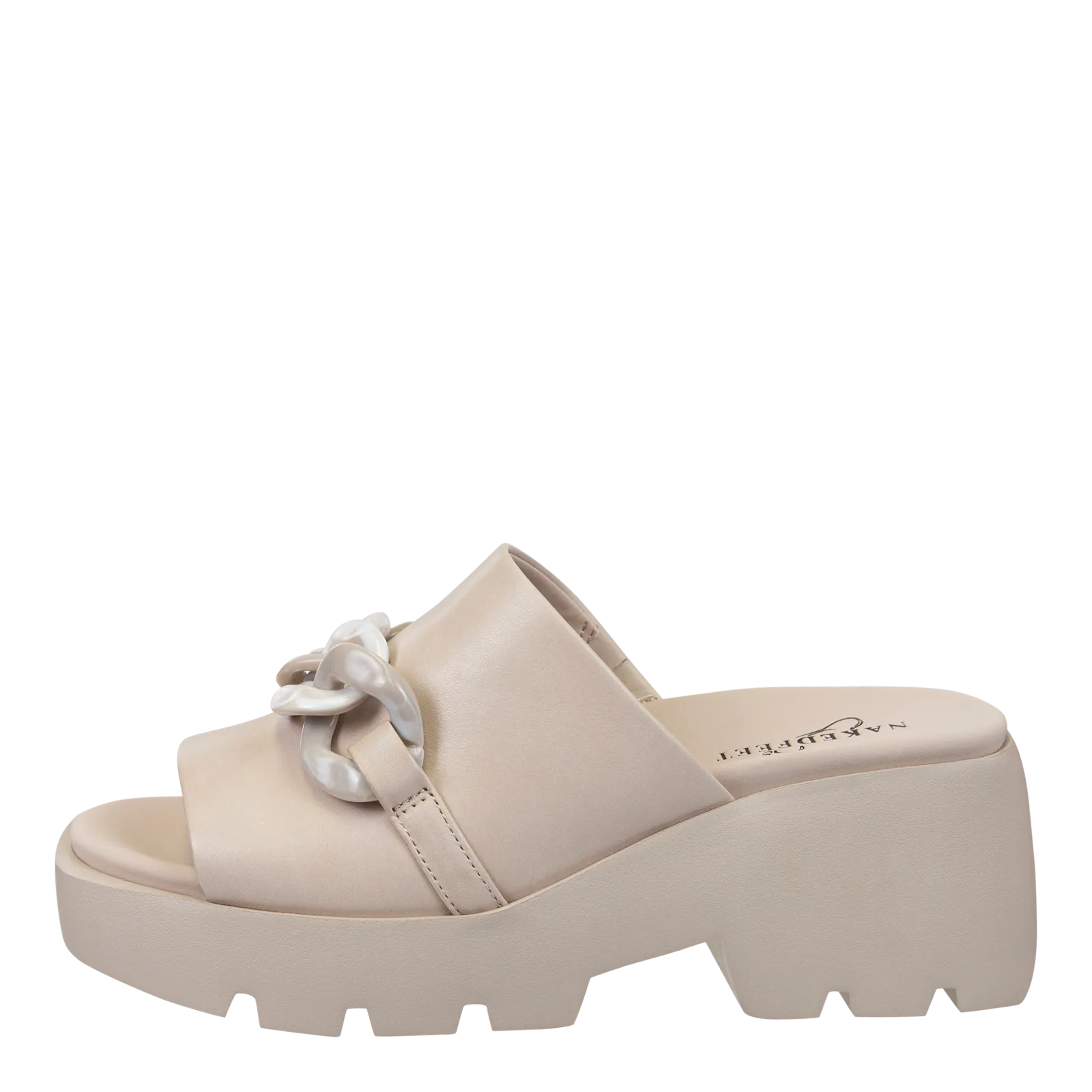 NAKED FEET - ISO in BEIGE Platform Sandals