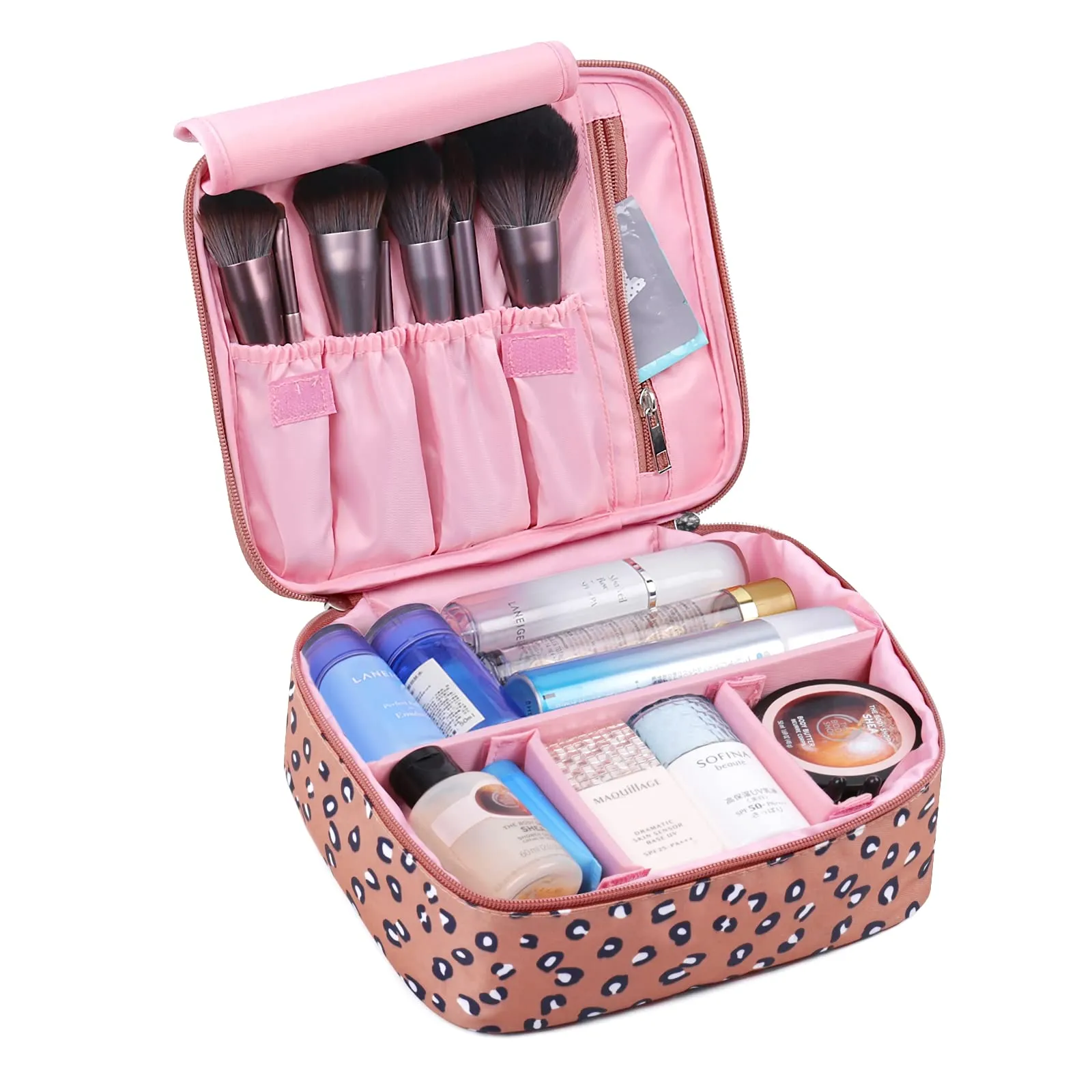 Narwey Travel Large Cosmetic Case Makeup Bag