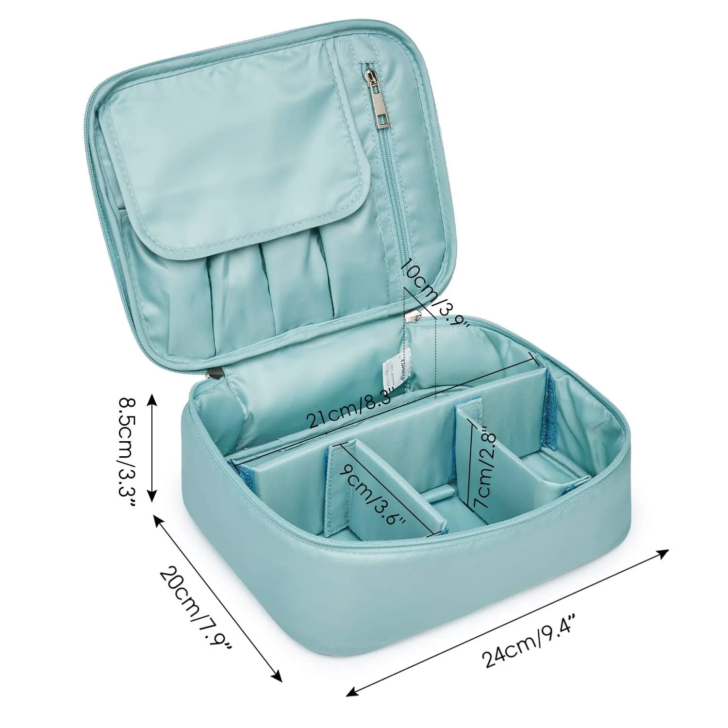 Narwey Travel Large Cosmetic Case Makeup Bag