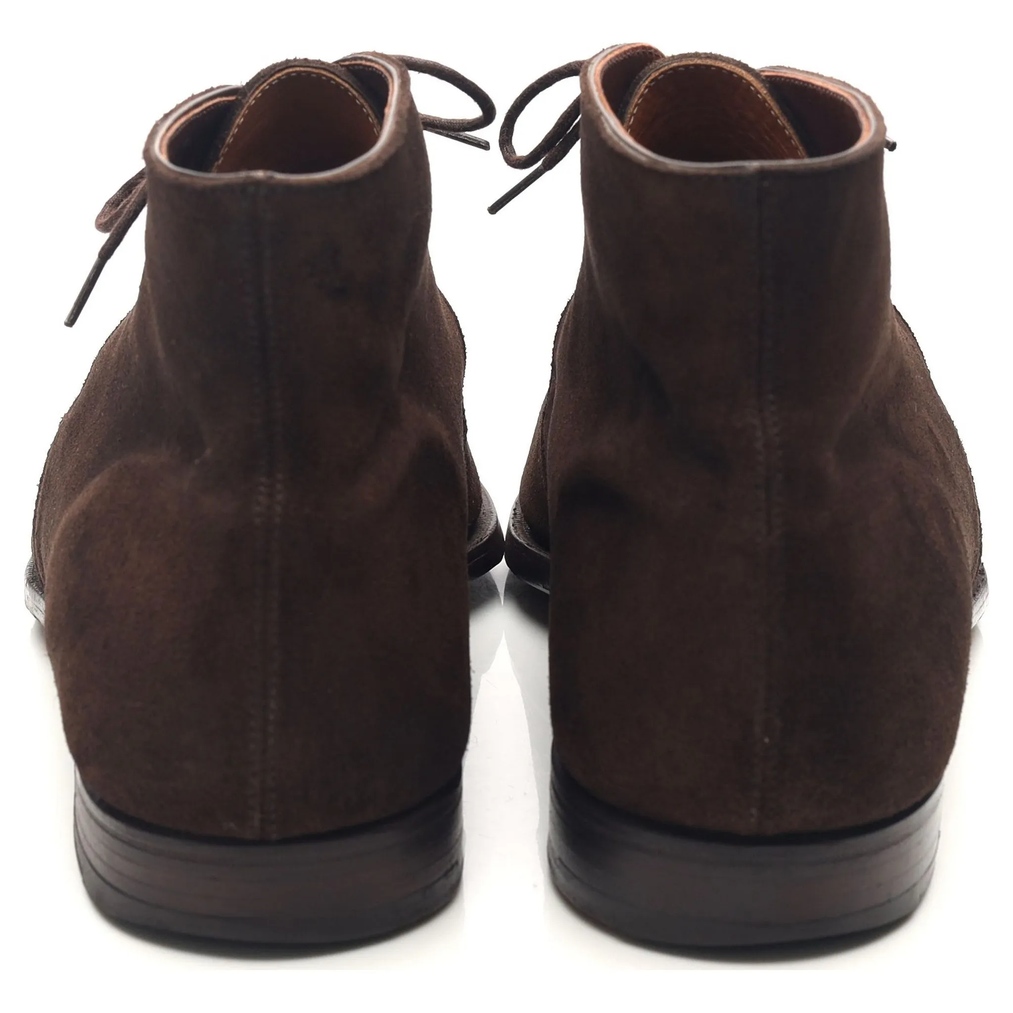 'Nathan' Dark Brown Suede Chukka Boots UK 9 E