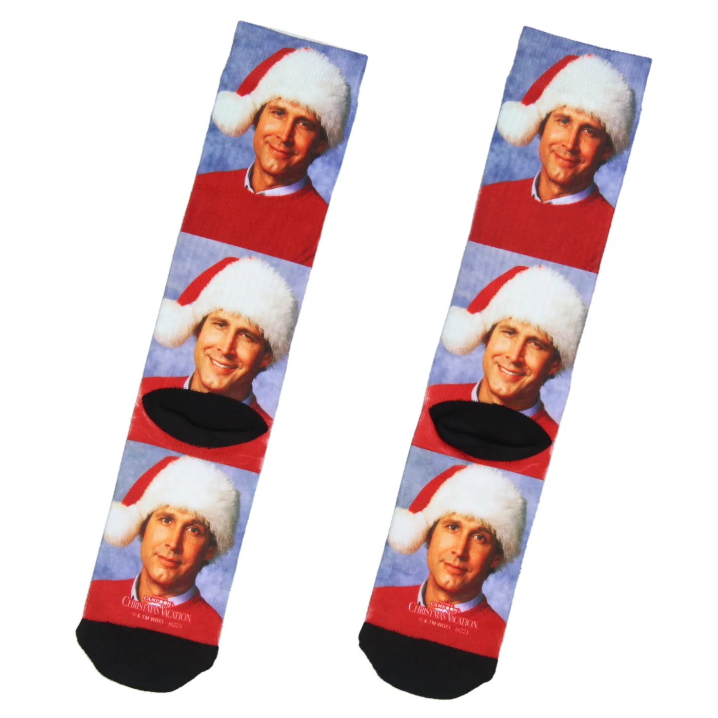 National Lampoon Christmas Vacation Clark Expressions Sublimated Crew Socks