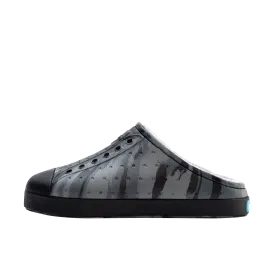 Native Jefferson French Terry Big Kids - Gravity Grey Marble / Jiffy Black