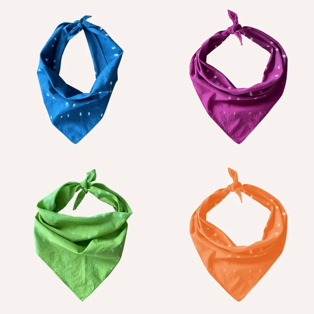 Natural Dye Bandanas - Sample Sale