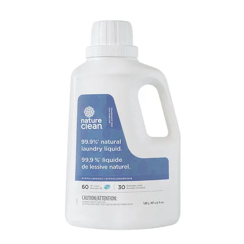 Nature Clean Laundry Detergent Unscented 1.8L (60HE loads/30Reg Loads) (discontinued)