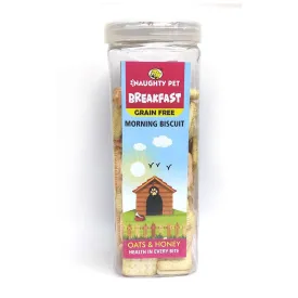 Naughty Pet Breakfast Honey and Oats Grain Free Dog Biscuits