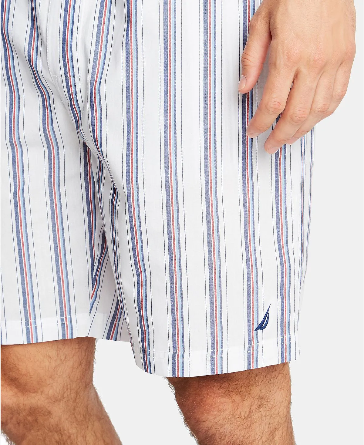 Nautica Men's Cotton Striped Pajama Shorts