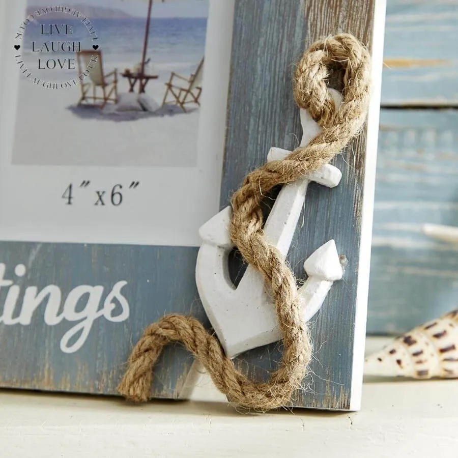 Nautical Photo Frame - 4" x 6" Photo Size--- Last One---