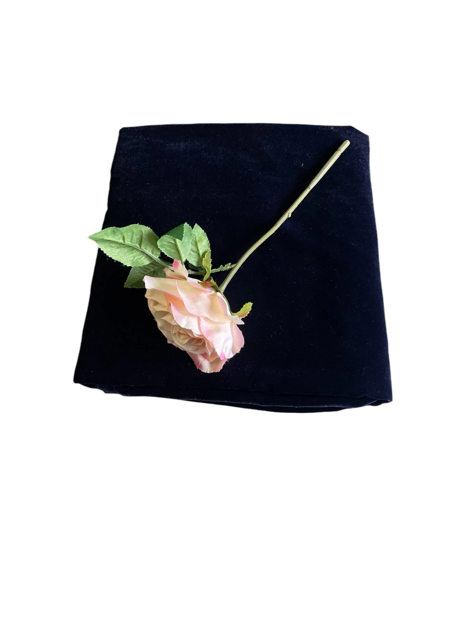 NAVY  BLUE  - Micro Velvet  Fabric -  Fine and Lightweight - 112 cms - 180 gsm - For Crafts, Costum Toys and Theatre