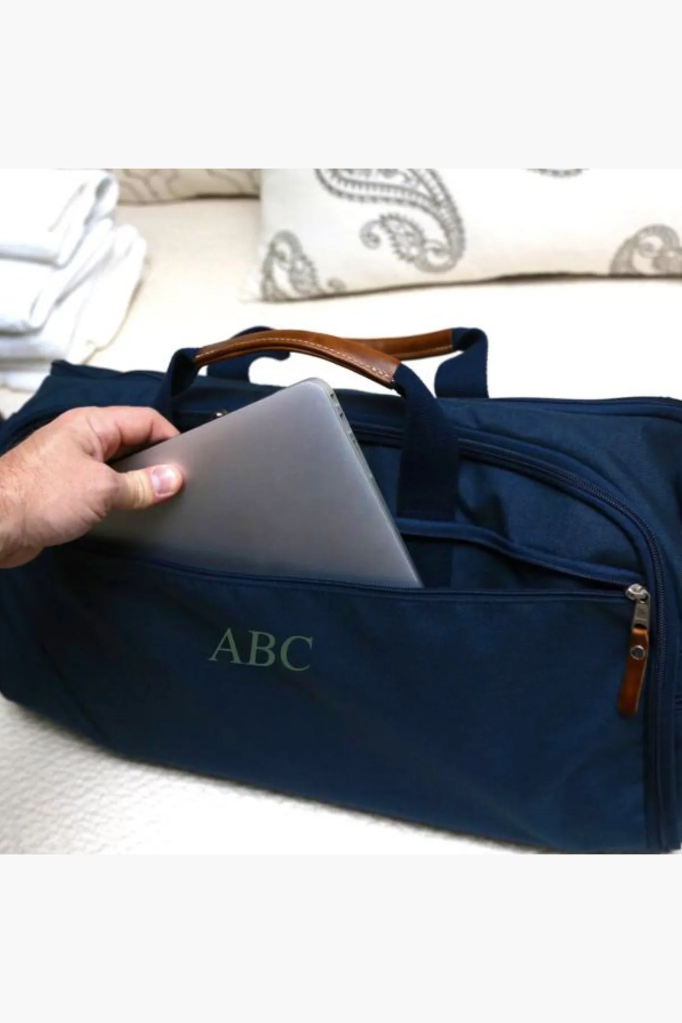 Navy Garment Weekender Duffel