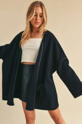 Navy Kimono Jacket