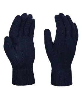 Navy - Knitted gloves