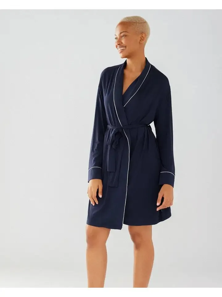 Navy Modal Robe