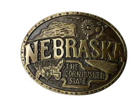 Nebraska State Buckle