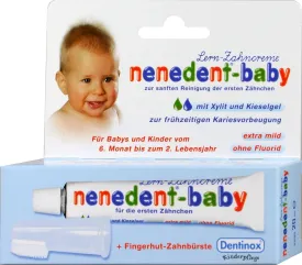 Nenedent® First tooth-baby toothpaste with fluoride dental care set