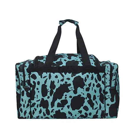 Neon Cow Turquoise NGIL Canvas 20" Duffle Bag