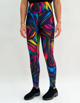 Neon Swirl Activewear   Pockets