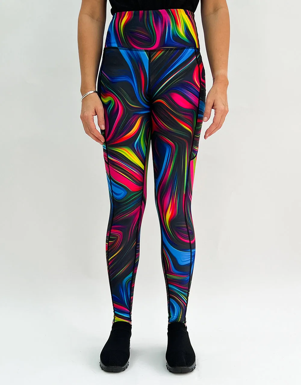 Neon Swirl Activewear   Pockets