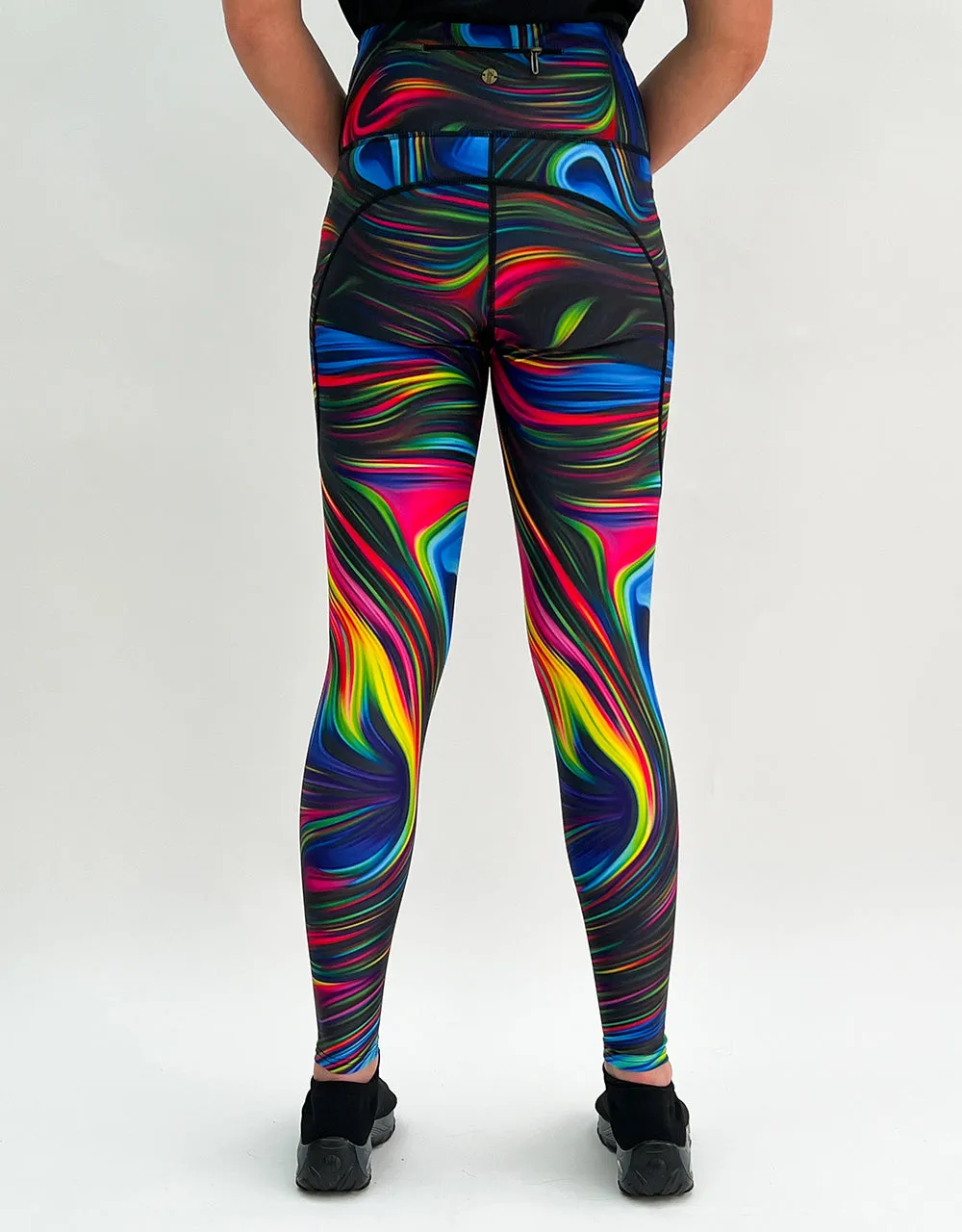 Neon Swirl Activewear   Pockets