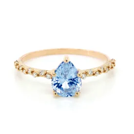 Nessa II | blue sapphire & diamonds