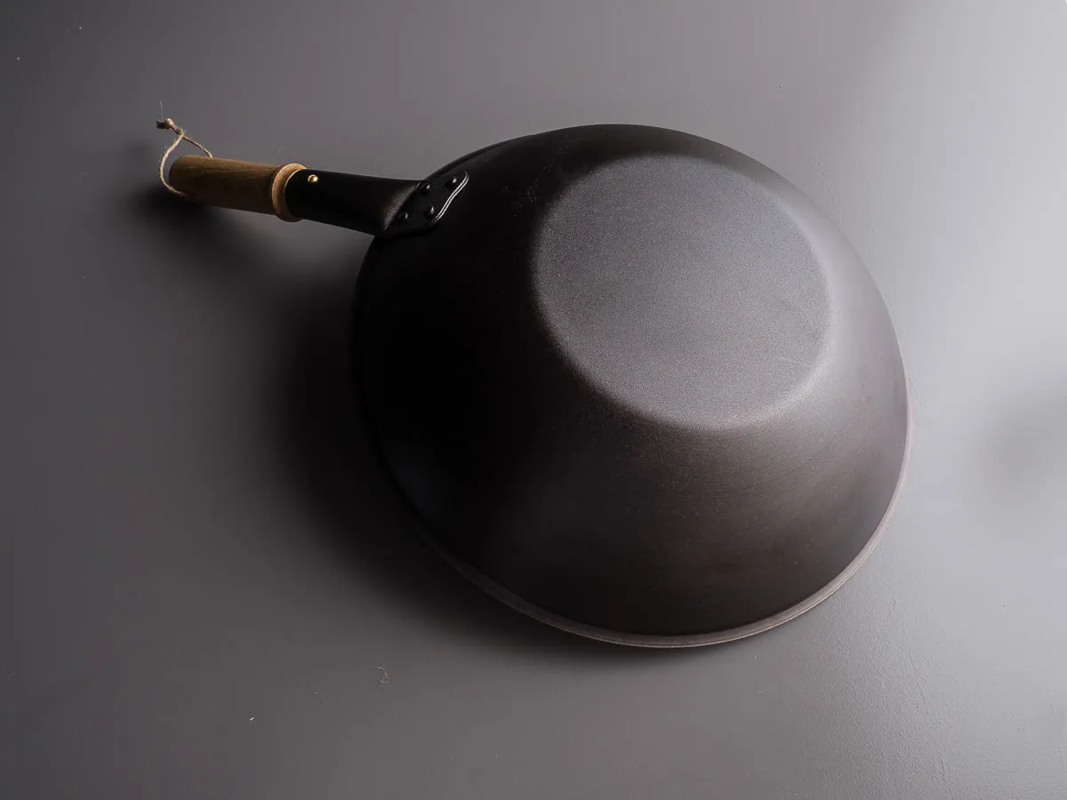 Netherton Foundry - Spun Iron - 13" Wok - Flat Bottom