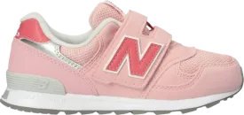 New Balance 313 Little Kid Wide 'Pink Silver' Sneakers, Pink