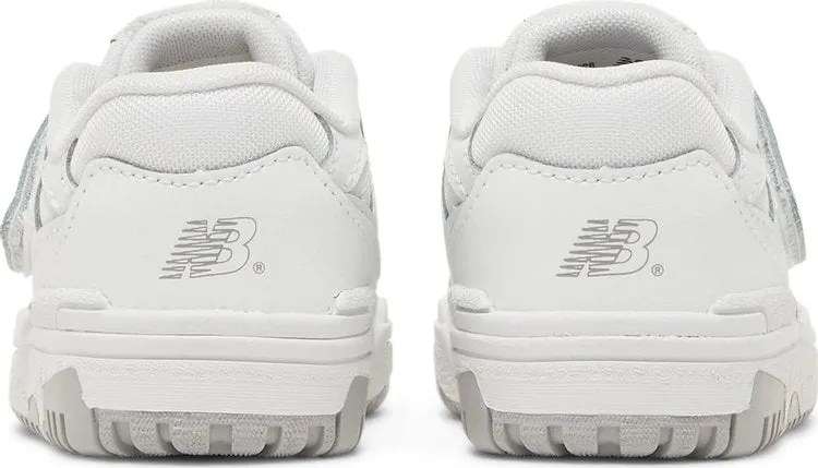 New Balance 550 Bungee Lace Toddler 'Triple White' Sneakers, White