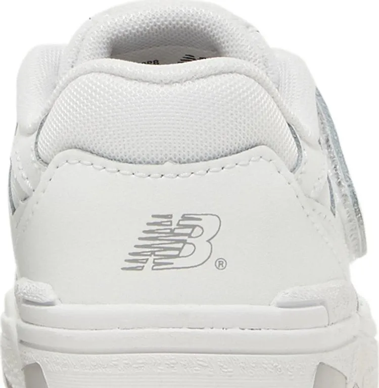 New Balance 550 Bungee Lace Toddler 'Triple White' Sneakers, White