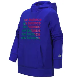 New Balance Girls Uv Blue Graphic Hoodie