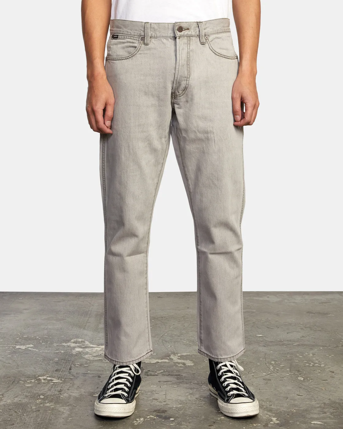 New Dawn Straight Fit Denim Jeans - Mid Grey