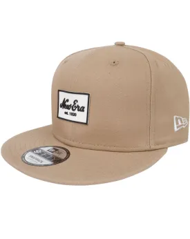 New Era 9Fifty Rubber Script Camel Snapback Cap