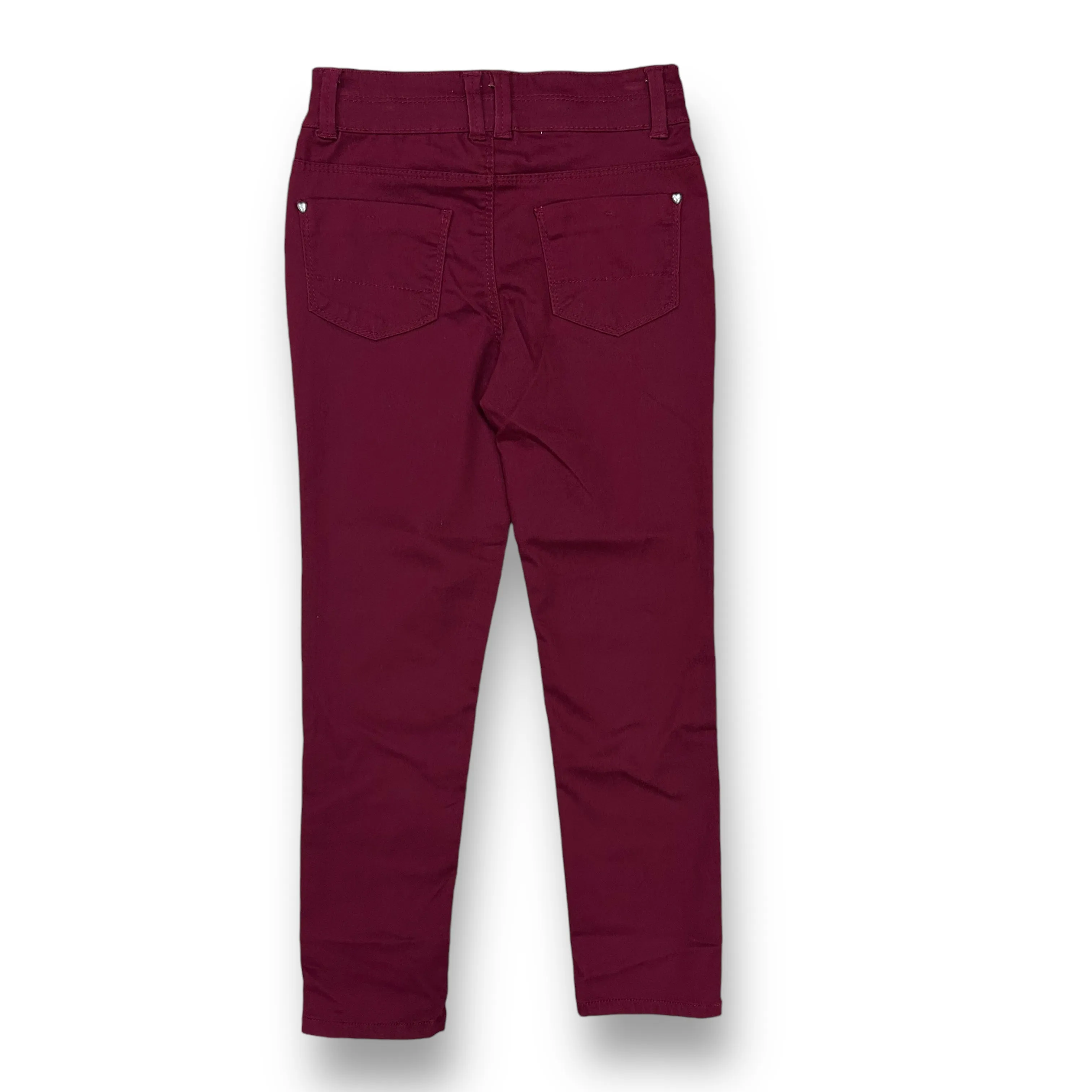 NEW! Girls Sonoma Size 7 Burgundy Soft Stretch Jeggings