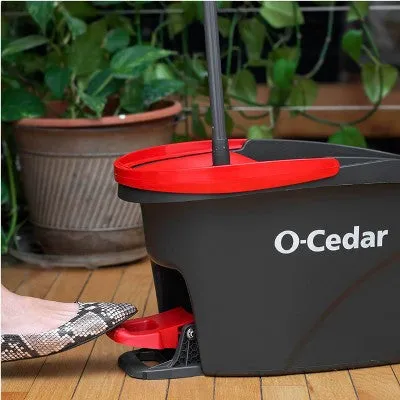 New - O-Cedar EasyWring Spin Mop and Bucket System