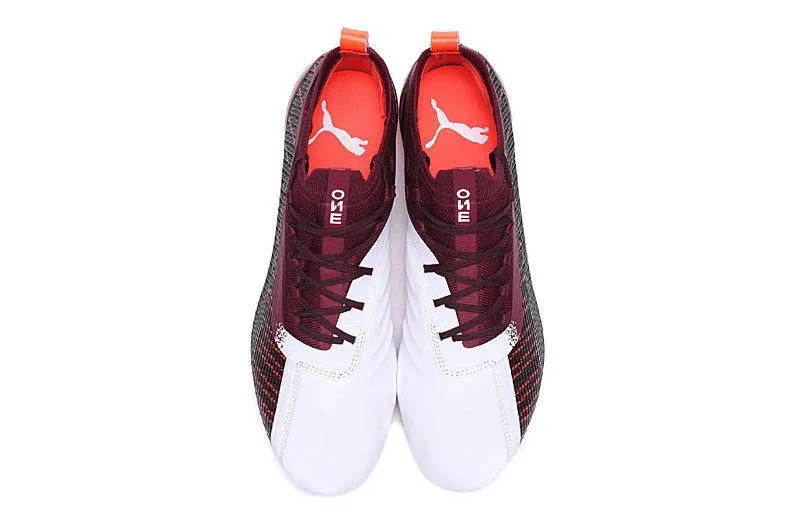 New Puma One 5.1 FG AG Soccers Cleats Shoes Red White